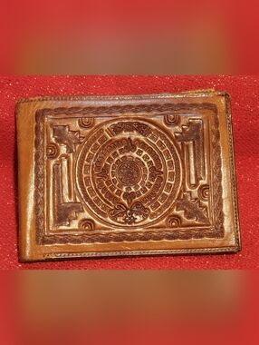 Vintage Genuine Leather Wallet Billfold Made In Mexico, 50s - 60s, High Quality